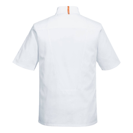 Veste de cuisine manches courtes MeshAir Pro respirante Blanc – Portwest C739