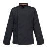 Veste de cuisine manches longues stretch respirante Noir – Portwest C846