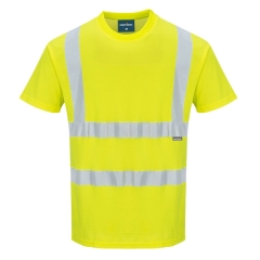 T-shirt manches courtes haute visibilité coton comfort Jaune – Portwest S170