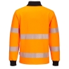 Sweat-shirt haute visibilité zippé bandes réfléchissantes classe 3 Orange/noir – Portwest PW326