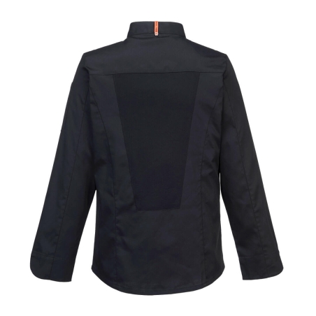 Veste de cuisine manches longues stretch respirante Noir – Portwest C846