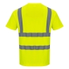 T-shirt manches courtes haute visibilité coton comfort Jaune – Portwest S170