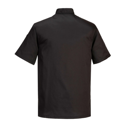 Veste de cuisine manches courtes style classique Noir – Portwest C734