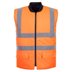 Gilet sans manches haute visibilité réversible classe 2 Orange – Portwest S469