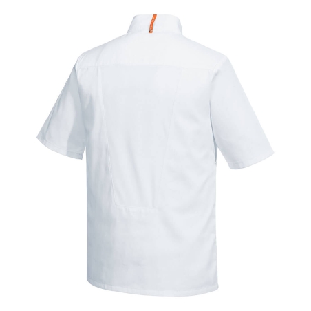 Veste de cuisine manches courtes MeshAir Pro respirante Blanc – Portwest C739