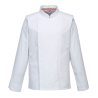 Veste de cuisine manches longues stretch respirante Blanc – Portwest C846