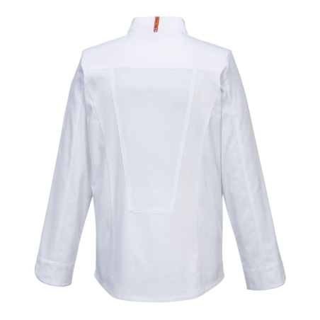 Veste de cuisine manches longues stretch respirante Blanc – Portwest C846