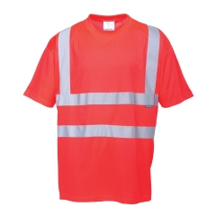 T-shirt haute visibilité classe 2 manches courtes Rouge – Portwest S478