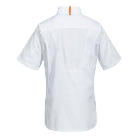 Veste de cuisine manches courtes panneaux maille aérés Blanc – Portwest C736
