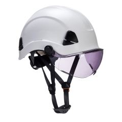 Visière panoramique anti-rayures anti-buée pour casque Height Endurance Fumé – Portwest PA03