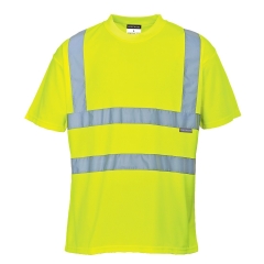 T-shirt haute visibilité classe 2 manches courtes Jaune – Portwest S478
