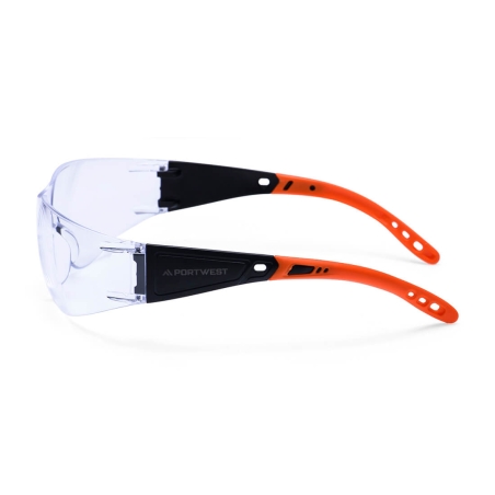 Lunettes de protection enveloppantes anti-rayures anti-buée Incolore – Portwest PR32