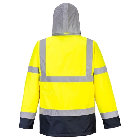 Parka haute visibilité 4 en 1 bicolore contrastée classe 3 Orange/marine – Portwest S471YNR