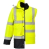 Parka haute visibilité 4 en 1 bicolore contrastée classe 3 Orange/marine – Portwest S471YNR