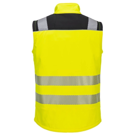 Gilet softshell sans manches haute visibilité 3 couches Jaune/noir – Portwest PW325
