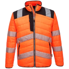 Veste matelassée haute visibilité isolante classe 2/3 Orange/noir – Portwest PW371