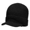 Bonnet avec visière en acrylique tricoté anti-froid Noir – Portwest HA24