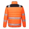 Veste matelassée haute visibilité isolante classe 2/3 Orange/noir – Portwest PW371