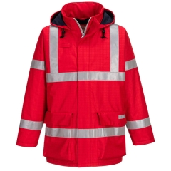 Parka ignifugée antistatique multi-risques Bizflame Rouge – Portwest S785