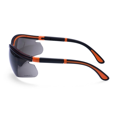 Lunette de sécurité enveloppante avec protection latérale Fumé – Portwest PS34