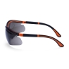 Lunette de sécurité enveloppante avec protection latérale Fumé – Portwest PS34