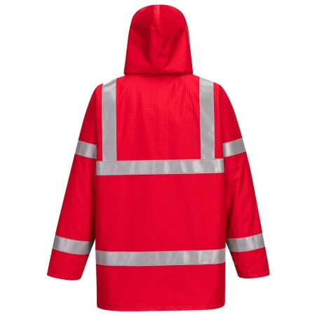 Parka ignifugée antistatique multi-risques Bizflame Rouge – Portwest S785