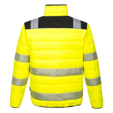 Veste matelassée haute visibilité isolante classe 2/3 Jaune/noir – Portwest PW371