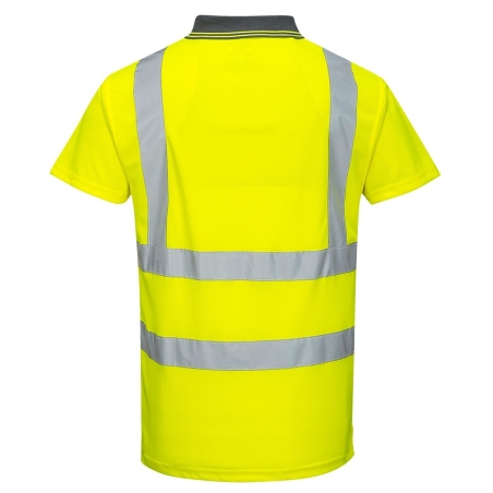 Polo haute visibilité manches courtes classe 2 Jaune – Portwest S477