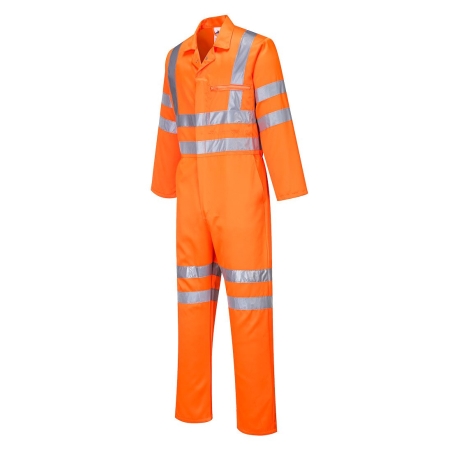 Combinaison de service haute visibilité en polycoton Orange – Portwest RT42
