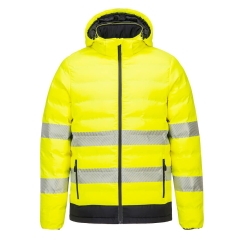 Doudoune chauffante haute visibilité avec capuche Jaune/noir – Portwest S548