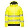 Doudoune chauffante haute visibilité avec capuche Jaune/noir – Portwest S548