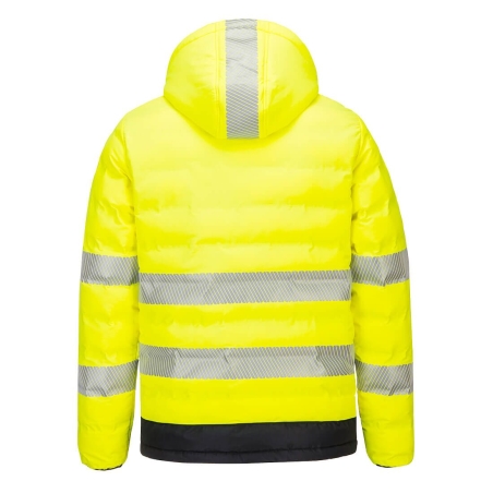 Doudoune chauffante haute visibilité avec capuche Jaune/noir – Portwest S548
