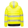 Doudoune chauffante haute visibilité avec capuche Jaune/noir – Portwest S548