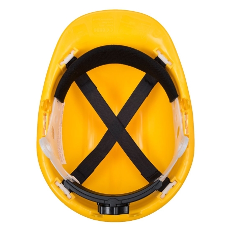 Casque de sécurité à crémaillère réglable 55-62 cm Jaune – Portwest PS57