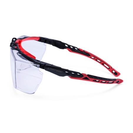 Lunette de sécurité OTG port sur lunettes de vue Incolore – Portwest PR03
