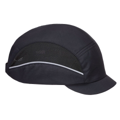 Casquette anti-heurt ventilée Micro Peak espaces confinés Noir – Portwest PS69