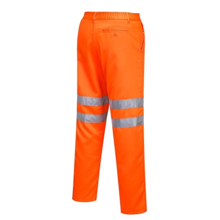 Pantalon haute visibilité poly-coton traité déperlant classe 2 Orange – Portwest RT45