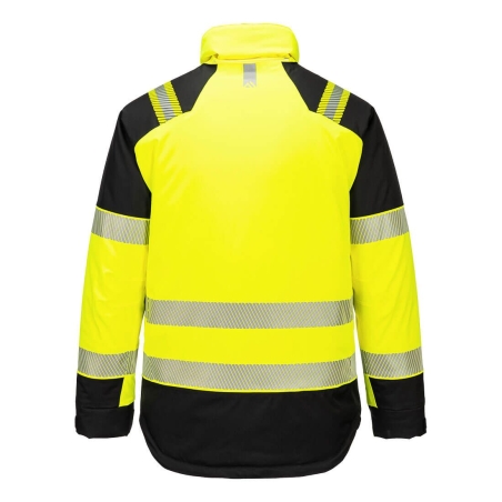 Parka haute visibilité grand froid imperméable classe 2 Jaune/noir – Portwest T160