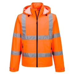 Veste légère pliable haute visibilité classe 3 imperméable Orange – Portwest S164