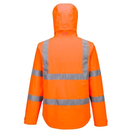 Veste légère pliable haute visibilité classe 3 imperméable Orange – Portwest S164