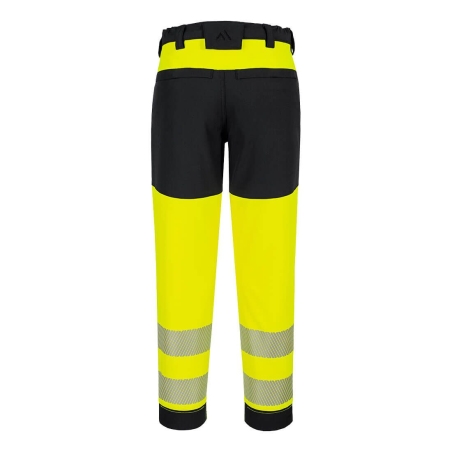 Pantalon stretch haute visibilité femme PW3 Jaune/noir – Portwest T141