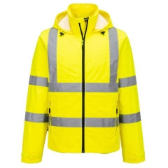 Veste légère pliable haute visibilité classe 3 imperméable Jaune – Portwest S164
