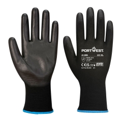 Gant enduit PU tactile pour écran assemblage électronique Noir – Portwest A195