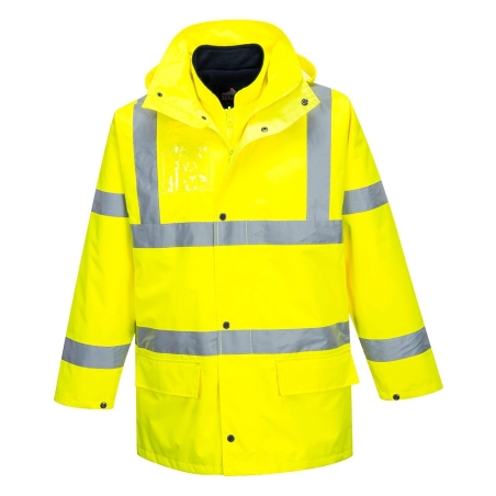 Parka haute visibilité 5 en 1 certifiée classe 3 Jaune – Portwest S765