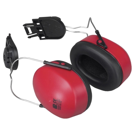 Coquilles antibruit adaptables pour casque de chantier Rouge – Portwest PW42