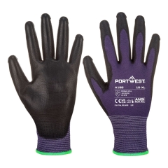 Gant enduit PU tactile pour écran assemblage électronique Violet/noir – Portwest A195