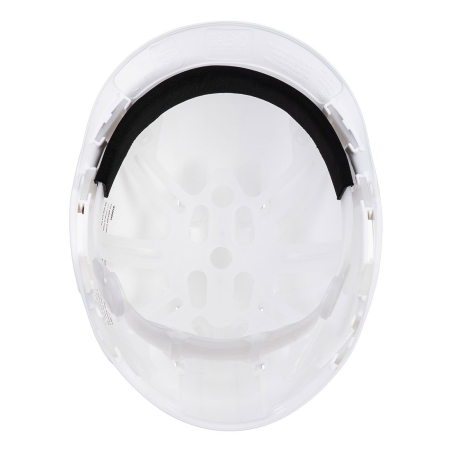 Casque de chantier ventilé harnais 6 points réglable Blanc – Portwest PW97