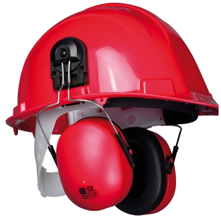Coquilles antibruit adaptables pour casque de chantier Rouge – Portwest PW42