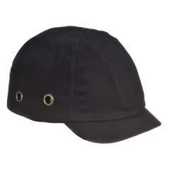 Casquette anti-heurt visière courte protection crânienne Noir – Portwest PW89