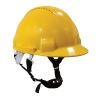 Casque de chantier ventilé harnais 6 points réglable Jaune – Portwest PW97